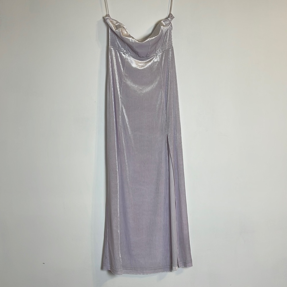 Free People Lilac All I Need Velvet Maxi Dress- size small - Picture 5 of 7
